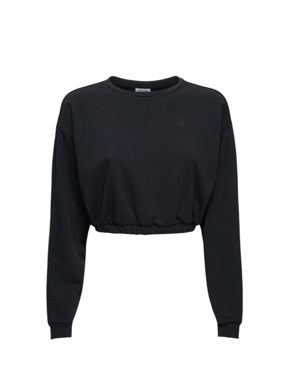 Gymshark Whitney Simmons Cropped Sweatshirt in Black Size Small